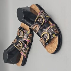 L'artist by Spring Step Glaze Slide Women Size 39= US 8.5